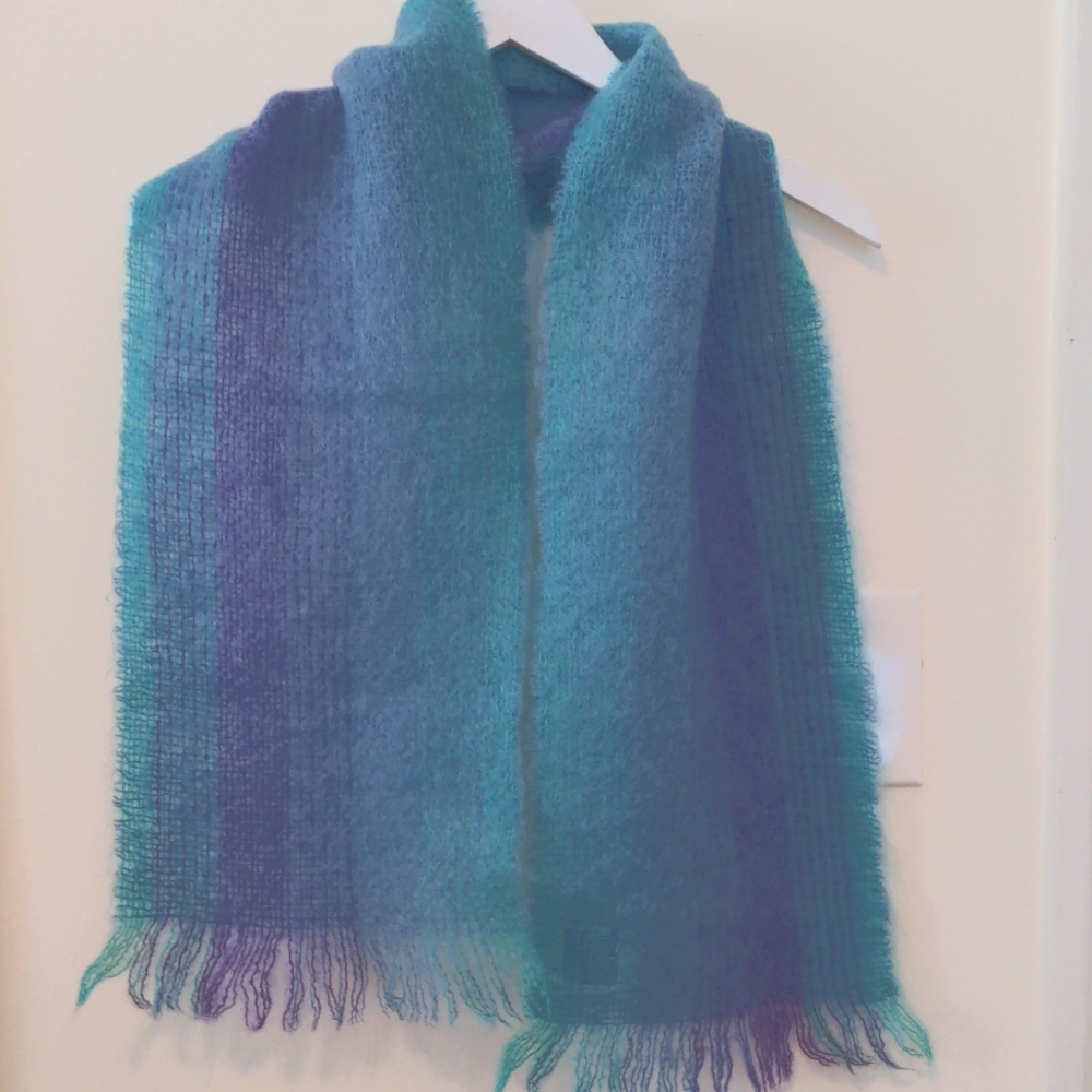 Avoca handwoven scarf. Mohair